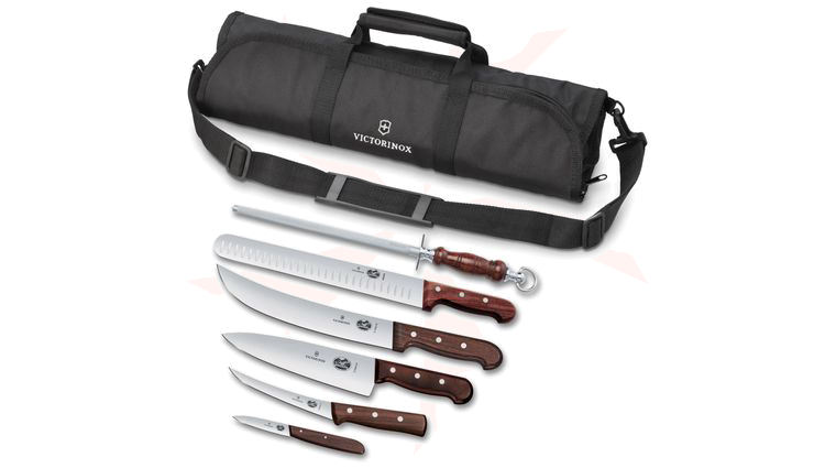 Victorinox Classic BBQ Set, 7 Piece, Wood