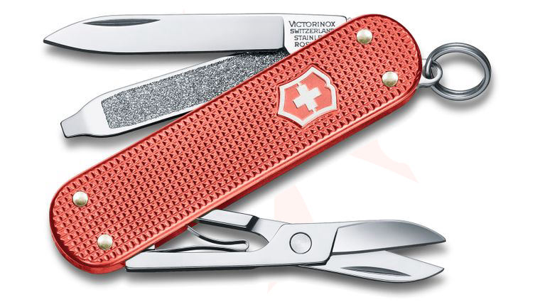 Victorinox Swiss Army 2025 Limited Edition Classic SD Alox Multi-Tool, Stone Red, 2.3 inch Closed