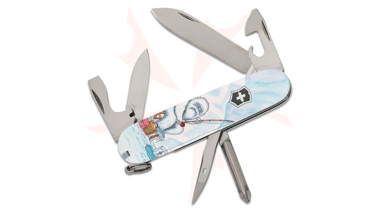 Victorinox Swiss Army Tinker Multi-Tool, Yeti Fishing, 3.6 inch Closed - KnifeCenter Exclusive Leela Rae Design