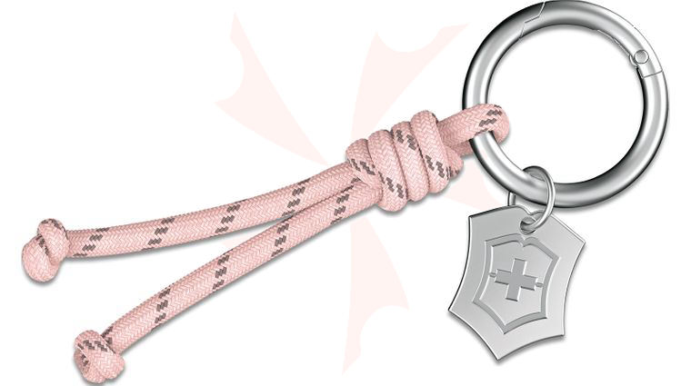Victorinox Swiss Army Key Ring Paracord Lanyard, Rose