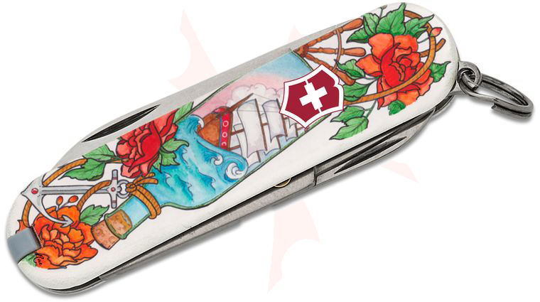 Victorinox Swiss Army Bottled Ships Classic SD Multi-Tool, 2.3 inch Closed - KnifeCenter Exclusive Leela Rae Design