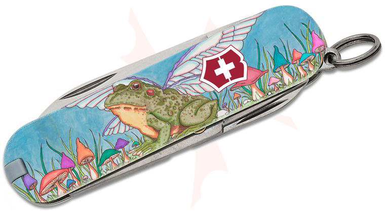 Victorinox Swiss Army Fairy Frogs Classic SD Multi-Tool, 2.3 inch Closed - KnifeCenter Exclusive Leela Rae Design