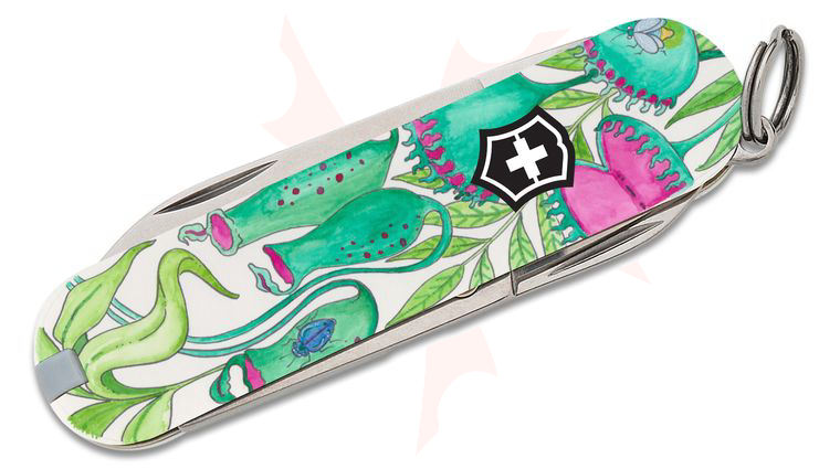 Victorinox Swiss Army Carnivorous Plants Classic SD Multi-Tool, 2.3 inch Closed - KnifeCenter Exclusive Leela Rae Design