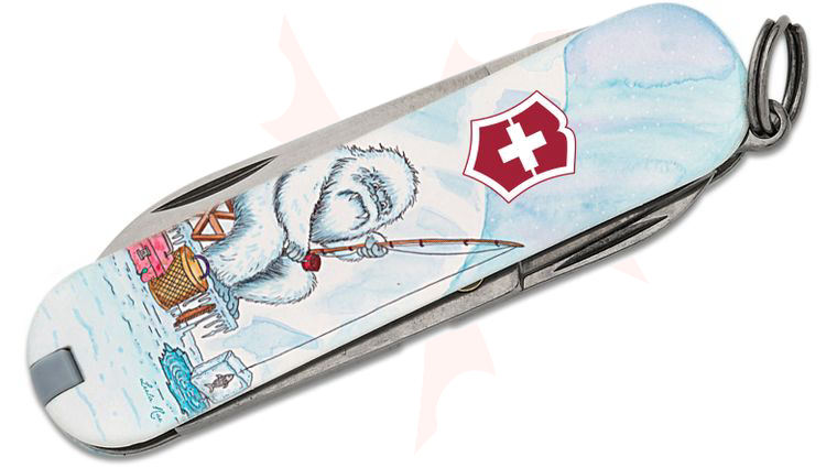 Victorinox Swiss Army Yeti Fishing Classic SD Multi-Tool, 2.3 inch Closed - KnifeCenter Exclusive Leela Rae Design