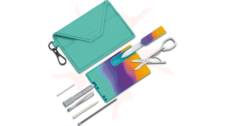 Victorinox Swiss Army Live to Explore SwissCard Multi-Tool, Sydney Style, Leather Card Case