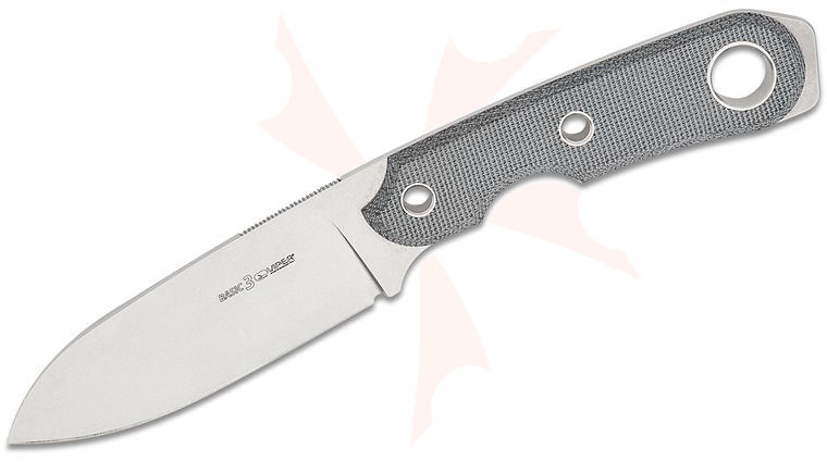 Viper Knives Tommaso Rumici Basic-3 Fixed Blade Knife 3.81 inch Bohler D2 Stonewashed Spear Point Blade, Black Canvas Micarta Handles, Kydex Sheath