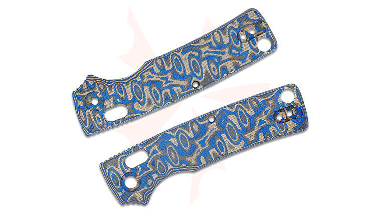Vosteed Porcupine ModSwap Replacement Handle Scales, Blue Ocean Micarta, Knife Not Included