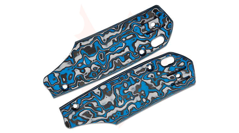Vosteed Psyop 299 Replacement Handle Scales, Blue Carbon Fiber, Knife Not Included