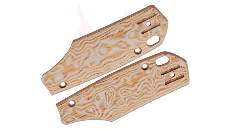 Vosteed Psyop 299 Replacement Handle Scales, Ivory Drift Bamboo Micarta, Knife Not Included