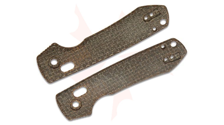 Vosteed Raccoon ModSwap Replacement Handle Scales, Brown Glow-In-The-Dark Micarta, Knife Not Included