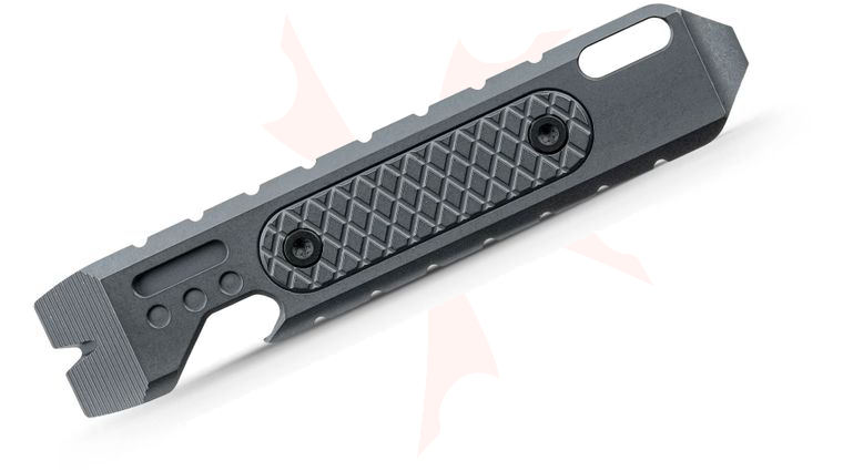 Vosteed Knives ReyLight Shark Bomb Pry Bar 2.0 - Black Oil Titanium Mini Multi-Tool with Pocket Clip