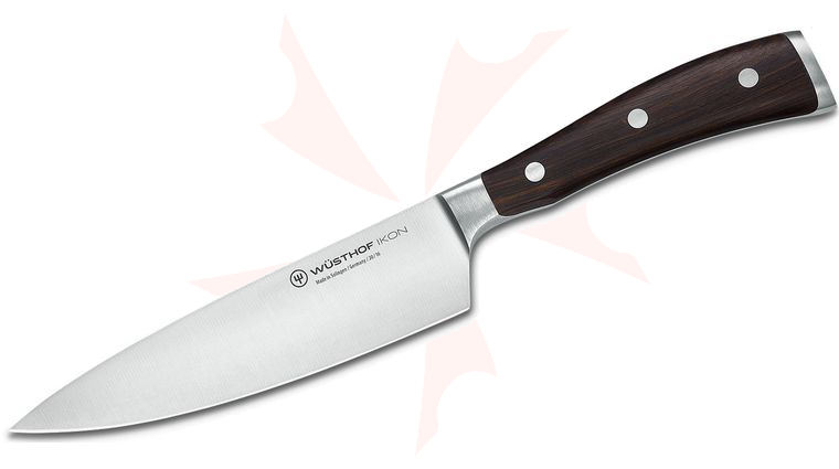 Wusthof Ikon 6 inch Chef's Knife, Blackwood Handles