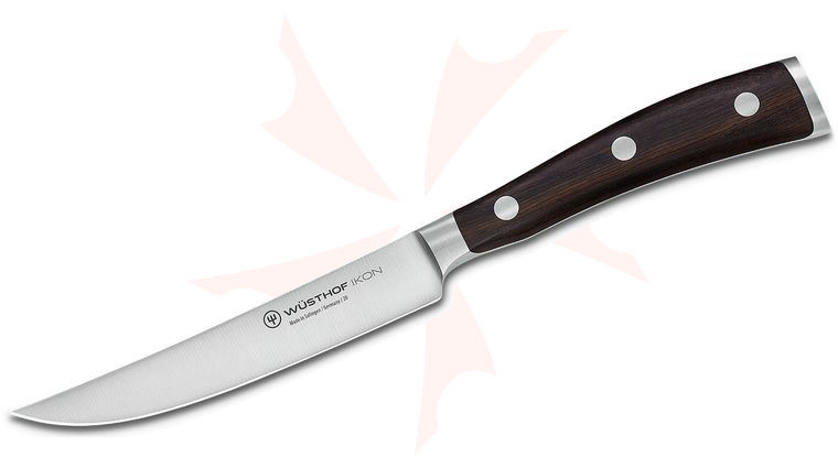 Wusthof Ikon 4.5 inch Steak Knife, Blackwood Handles