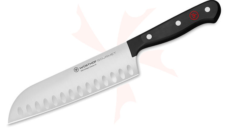 Wusthof Gourmet 7 inch Santoku Knife with Hollow Edge