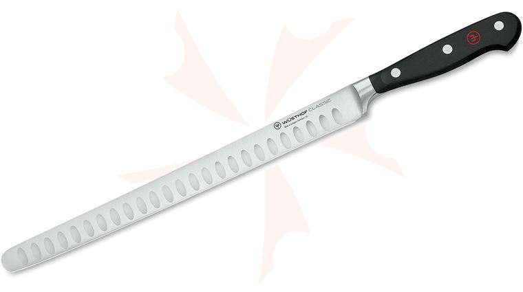 Wusthof Classic 10 inch Ham Slicing Knife, Hollow Edge Round End