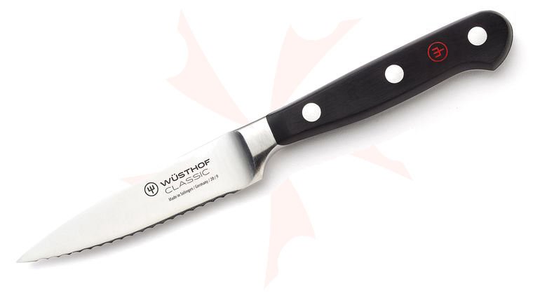 Wusthof Classic 3.5 inch Full Serrated Paring Knife