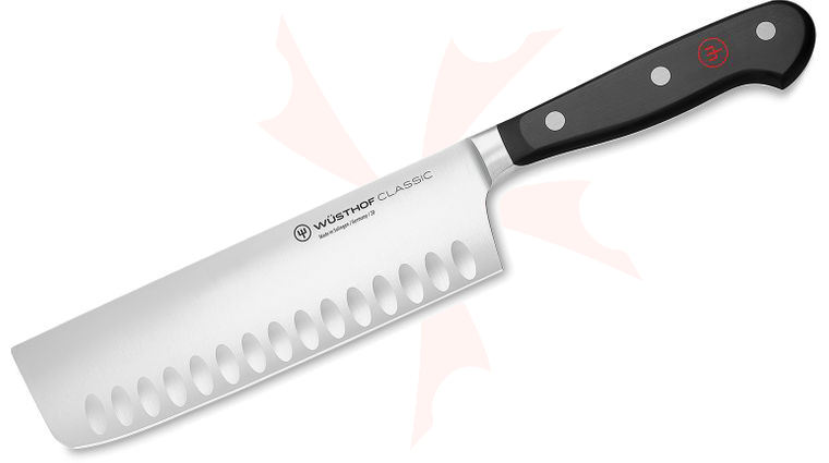 Wusthof Classic 7 inch Nakiri Knife, Hollow Edge