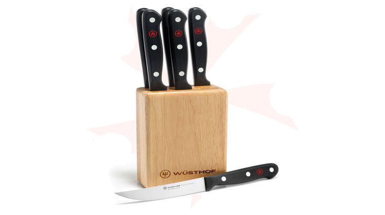 Wusthof Gourmet 7 Piece Steak Knife Block Set