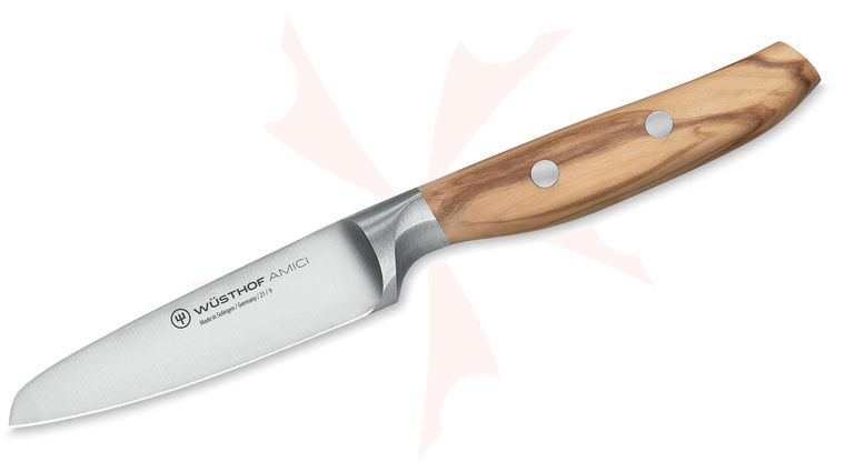 Wusthof Amici 3.5 inch Paring Knife, Olive Wood Handles