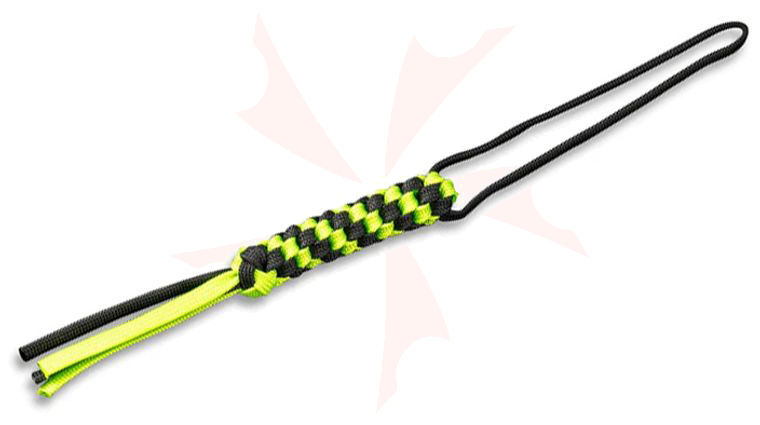 We Knife Company A-03A Green/Black Paracord Lanyard
