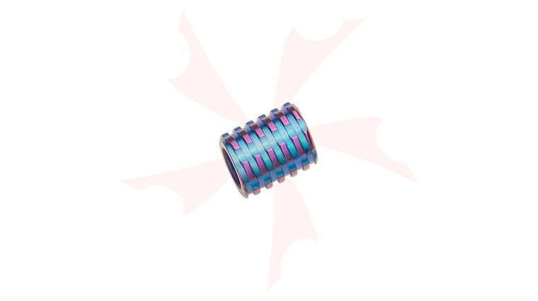We Knife Company A-02B Purple Round Titanium Bead