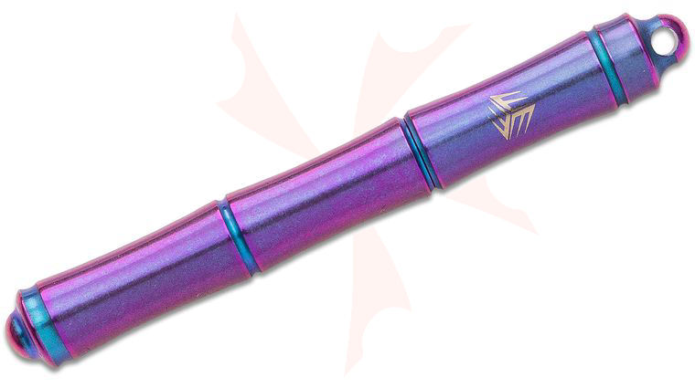 We Knife Company TP-04D Syrinx Screw Cap Pen, Purple Titanium