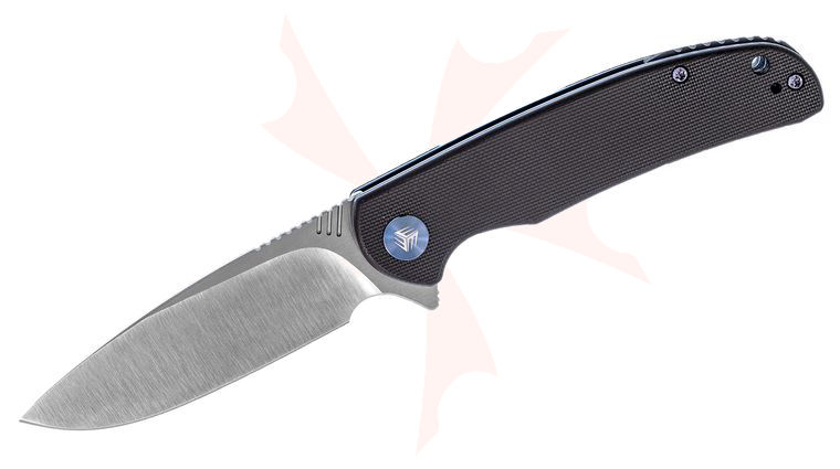 We Knife Company 809C Practic Flipper Knife 3.3 inch M390 Satin Blade, Black G10 Handles