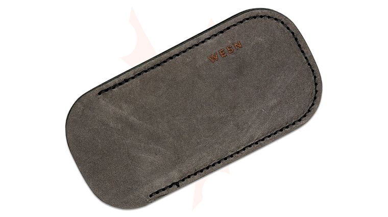 Wesn Goods Black Leather Sheath for Allman Flipper Knives