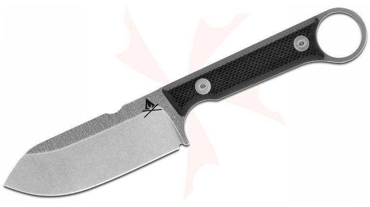 White River Knives Firecraft FC3.5 Pro Fixed Blade Knife 3.5 inch S35VN Stonewashed, Textured Black G10 Handles, Black Kydex Sheath