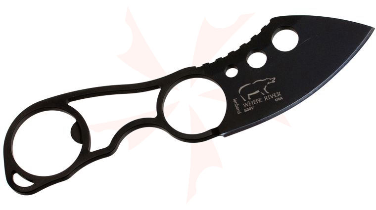 White River Knives Knucklehead Fixed 2.875 inch Black ionbond S30V Blade, Skeletonized Handle, Kydex Sheath