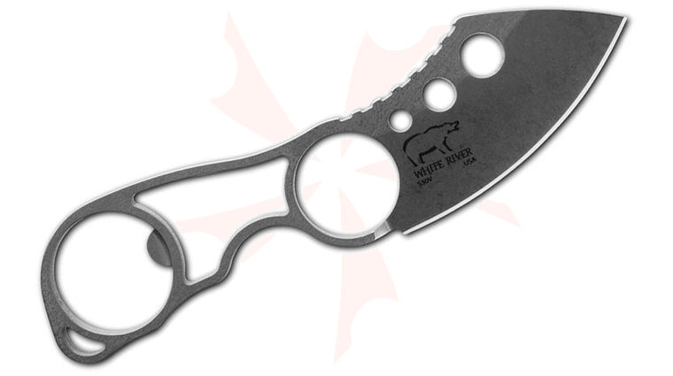 White River Knives Knucklehead Fixed 2.875 inch S30V Stonewashed Blade, Skeletonized Handle, Kydex Sheath