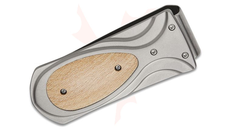 William Henry Zurich 'Bronx Bombers' Money Clip, Titanium with Yankee Stadium Wood Inlay