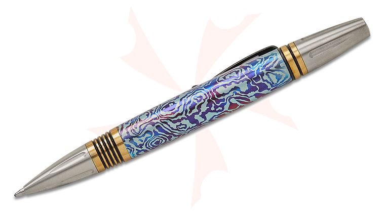 William Henry Caribe 9 Pattern Anodized Titanium Executive Pen