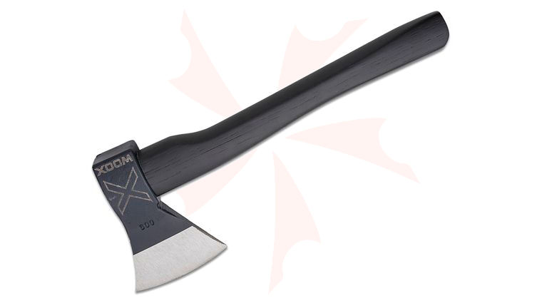 WOOX Black Thunderbird Competition Throwing Axe, 14 inch Overall, Black Appalachian Hickory Wood Handle