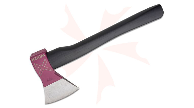 WOOX Purple Thunderbird Competition Throwing Axe, 14 inch Overall, Black Appalachian Hickory Wood Handle