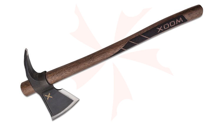 WOOX Solo Tomahawk, 19 inch Overall, Appalachian Hickory Wood Handle with Checkering, Leather Sheath