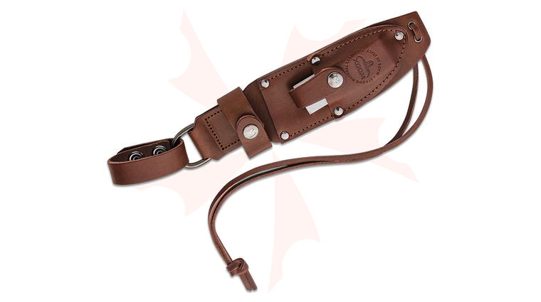 WOOX Rock 62 Leather Sheath w/ Sharpening Stone