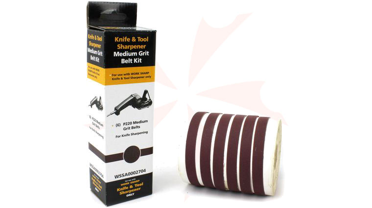 Work Sharp WSSA0002704 WSKTS P220 Medium Belt Kit, 6 Pack