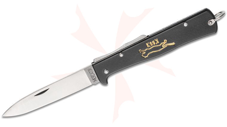 Otter Mercator Solingen K55 Black Cat Knife German, Carbon Steel, Army Issue