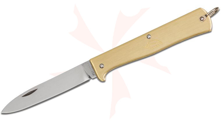 Otter Mercator Solingen K55 Brass Non-Locking Folding Knife German, Carbon Steel Blade