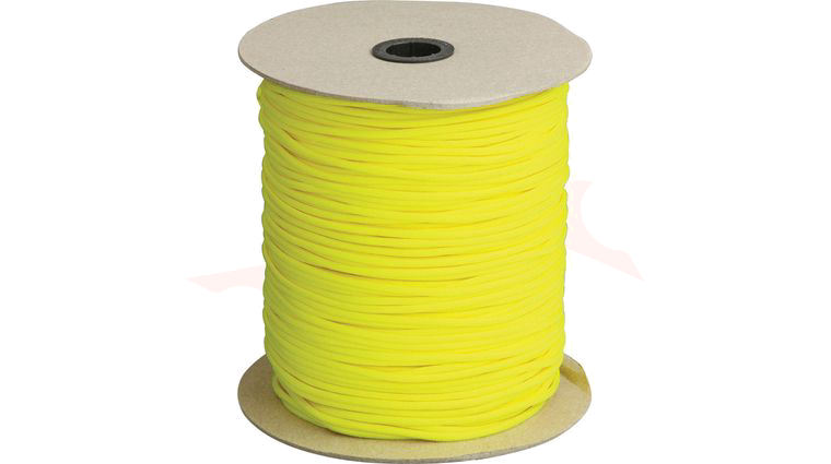 Atwood Rope 550 Paracord, Neon Yellow, 1000 Foot Roll