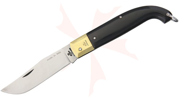 Italian Custom Knives Scarperia Folding Knife 3.88 inch Plain Blade, Zytel Handles