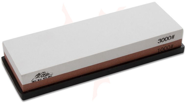 Rite Edge Two-Sided Corundum Sharpening Stone, 1000/3000 Grit, Gel Base
