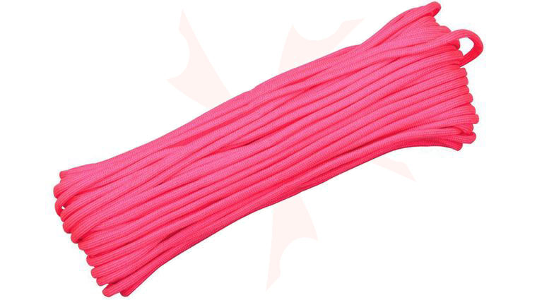 Atwood Rope 550 Paracord, Neon Pink, 100 Feet