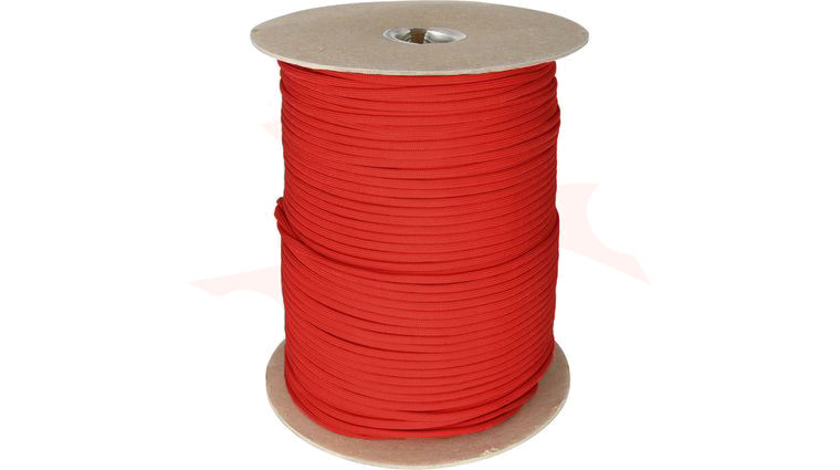 Atwood Rope 550 Paracord, Red, 1000 Foot Roll