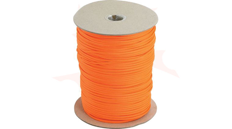 Atwood Rope 550 Paracord, Neon Orange, 1000 Foot Roll