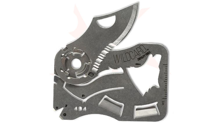 Zootility Tools WildCard Folding Credit Card Knife, 3