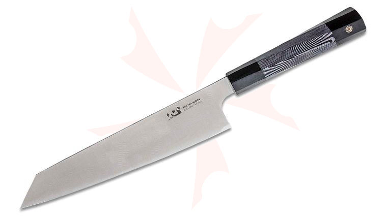 Xin Cutlery XinCare Chef's Knife 8.5 inch 304Cu Blade, Black and White G10 Handle