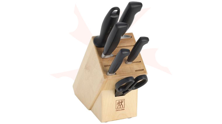 Zwilling J.A. Henckels Four Star Eco 7 Piece Block Set, Natural Wood
