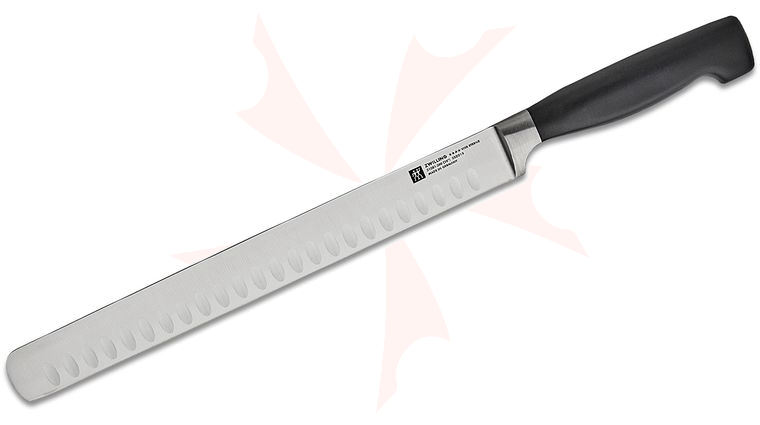 Zwilling J.A. Henckels TWIN Four Star 10 inch Hollow Edge Ham Slicing Round End Knife
